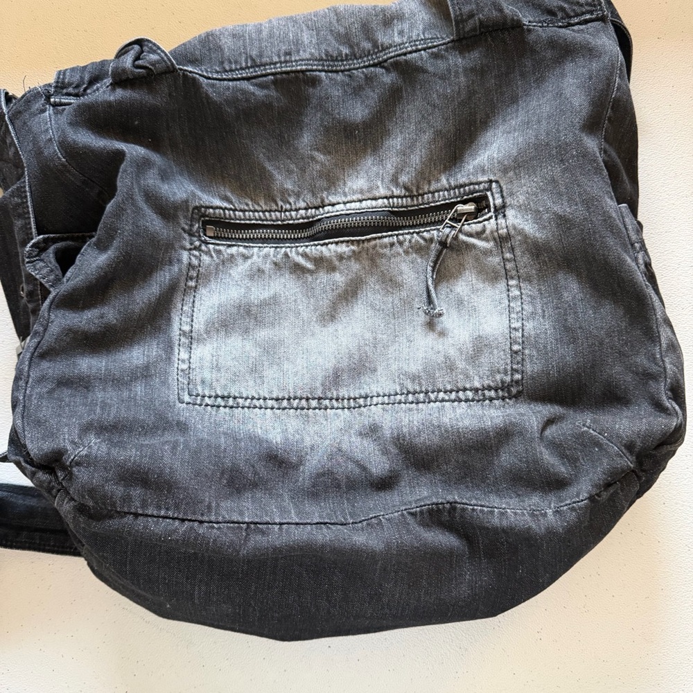 JadedLondonStellar denim messenge shoulder bagwashed black a unisex crossbodybag - Picture 3 of 8